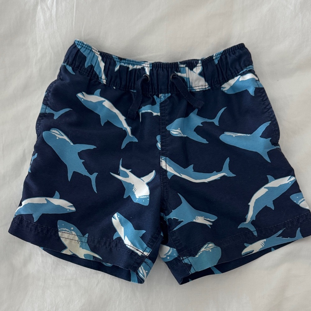 Hanna Andersson boys swim shorts sharks 3t